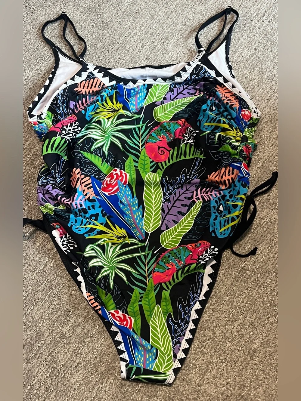 Ruched High Cut One Piece Swimsuit Tummy Control Monokini 1402/bb7-1